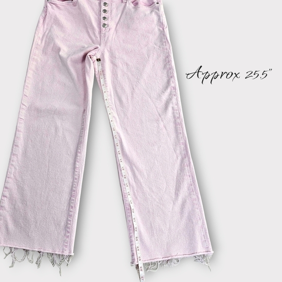 Joe's Jeans The Wyatt High Rise Crop Pink Size 29 - Picture 13 of 14